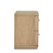 Penny Two Drawer White Ash Nightstand in Buff Cream