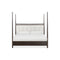 Rockport Upholstered Poster Bed in Yin and Turtle Dove Linen
