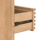 Tanner Five Drawer Ash Wood Chest in Flaxen