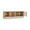 Tanner Four Door Solid Ash Media Console in Flaxen