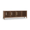 Tanner Four Door Solid Ash Media Console in Roux
