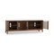 Tanner Four Door Solid Ash Media Console in Roux