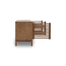 Tanner Four Door Solid Ash Media Console in Roux