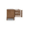 Tanner Four Door Solid Ash Media Console in Roux