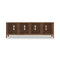 Tanner Four Door Solid Ash Media Console in Roux