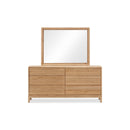 Tanner Six Drawer Ash Wood Dresser in Flaxen