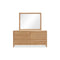 Tanner Six Drawer Ash Wood Dresser in Flaxen