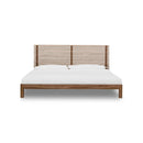 Tanner Solid Ash Panel Bed in Roux