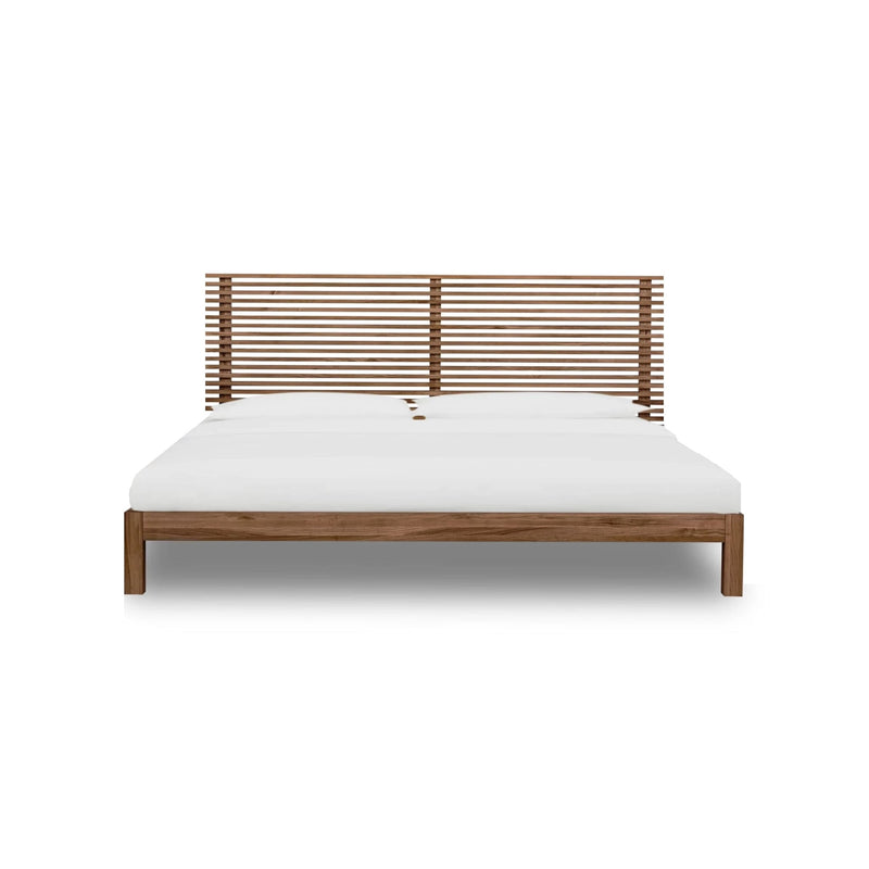 Tanner Solid Ash Panel Bed in Roux