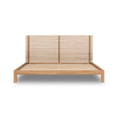 Tanner Solid Ash Platform Bed in Flaxen