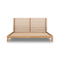 Tanner Solid Ash Platform Bed in Flaxen