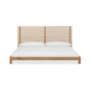 Tanner Solid Ash Platform Bed in Flaxen