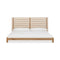 Tanner Solid Ash Platform Bed in Flaxen