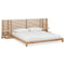 Tanner Solid Ash Wall Bed with Integrated Nightstands in Flaxen