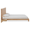 Tanner Solid Ash Wall Bed with Integrated Nightstands in Flaxen