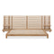 Tanner Solid Ash Wall Bed with Integrated Nightstands in Flaxen