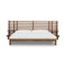 Tanner Solid Ash Wall Bed with Integrated Nightstands in Roux