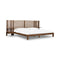 Tanner Solid Ash Wall Bed with Integrated Nightstands in Roux