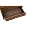 Tanner Three Drawer Ash Wood Nightstand in Roux
