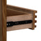 Tanner Three Drawer Ash Wood Nightstand in Roux