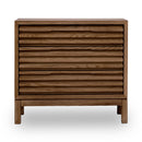 Tanner Three Drawer Ash Wood Nightstand in Roux