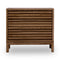 Tanner Three Drawer Ash Wood Nightstand in Roux
