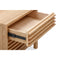 Tanner Two Drawer Ash Wood Nightstand in Flaxen