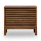 Tanner Two Drawer Ash Wood Nightstand in Roux