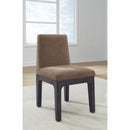 Zamba Chenille Upholstered Acacia Wood Dining Chair