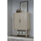 Zinnia Two Door Ash Wood Bar Cabinet in White Sand