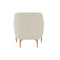 Serena Velvet Accent Chair with Brass Legs