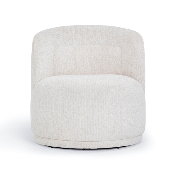 Massa Textured Fabric Swivel Accent Chair