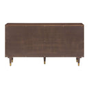 Sierra Dark Chocolate Brown 6 Drawer Dresser