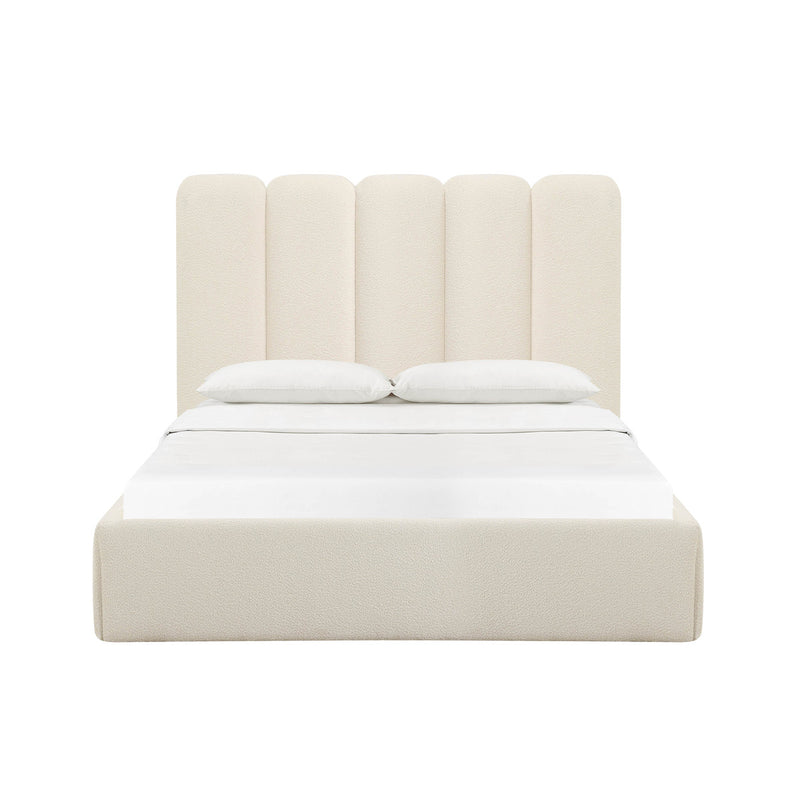 Palani Cream Boucle Bed