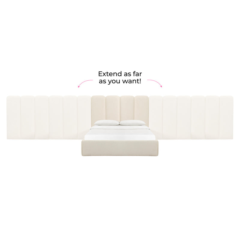 Palani Cream Boucle Bed