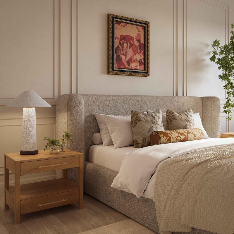 Babette Tan Boucle Bed