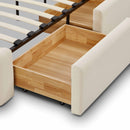 Corey Upcycled Linen Storage Bed