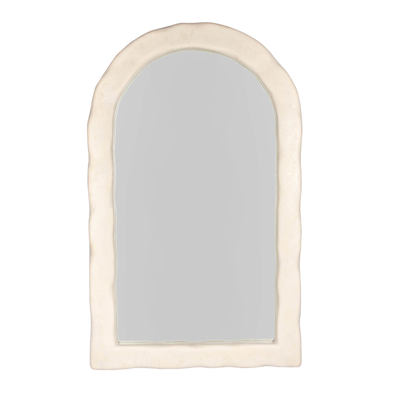 Kaia Cream Textured Floor Mirror