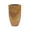 Saava Ribbed Stone Vase in Sandstone