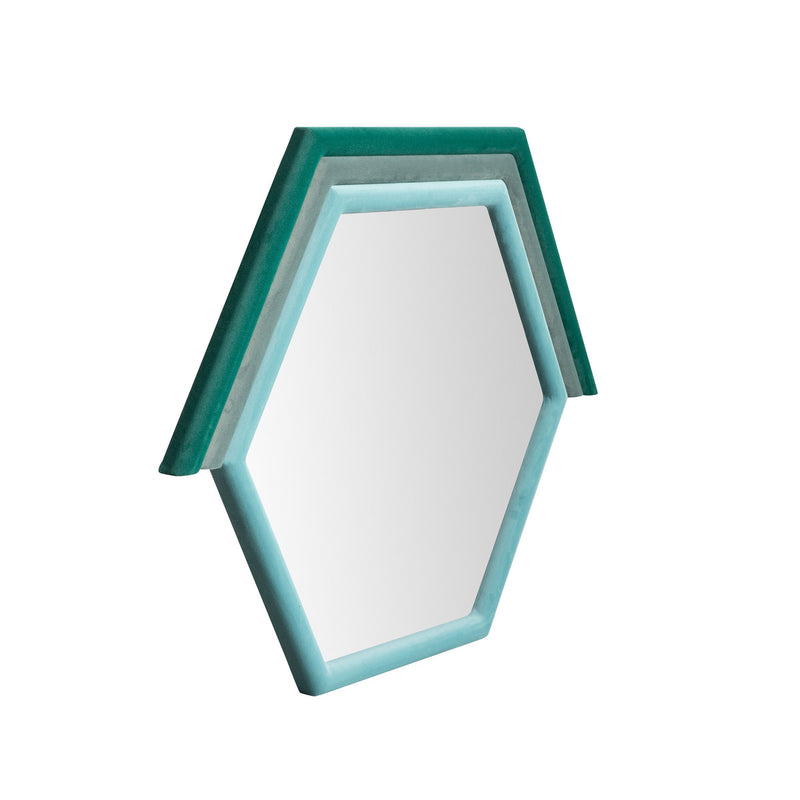 Lally Velvet Prism Wall Mirror