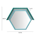 Lally Velvet Prism Wall Mirror