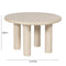Barbara Cream Textured Indoor / Outdoor 47" Round Dining Table