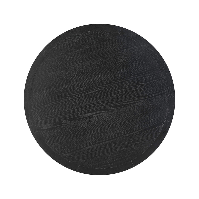 Sahara Black Oak Round Dining Table