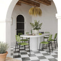 Elika Faux Plaster Oval Dining Table