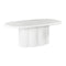 Elika Faux Plaster Oval Dining Table
