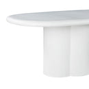 Elika Faux Plaster Oval Dining Table