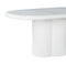 Elika Faux Plaster Oval Dining Table