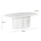 Elika Faux Plaster Oval Dining Table