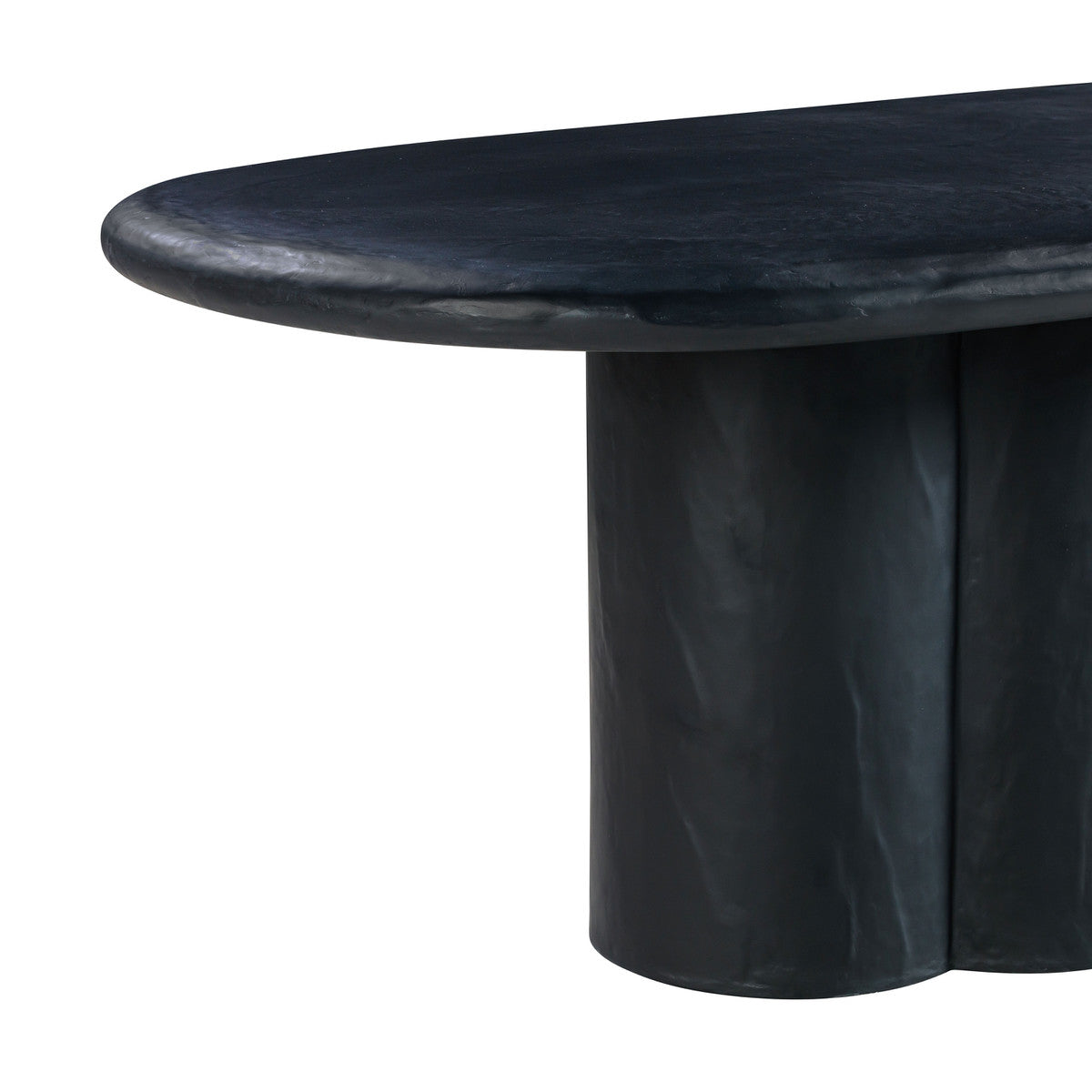 Elika Faux Plaster Oval Dining Table