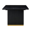 Chelsea Black Oak Wood 96" Rectangular Dining Table